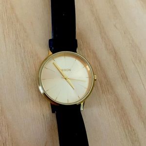 Nixon Kensington leather watch